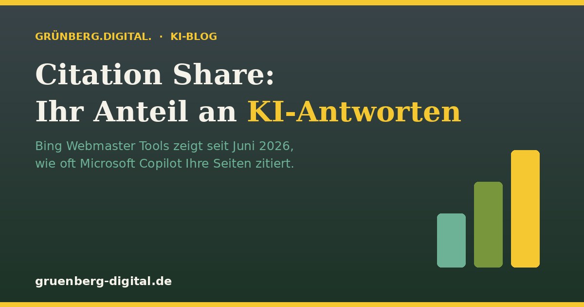Bing Webmaster Tools Citation Share: KI-Sichtbarkeit in Microsoft Copilot messen