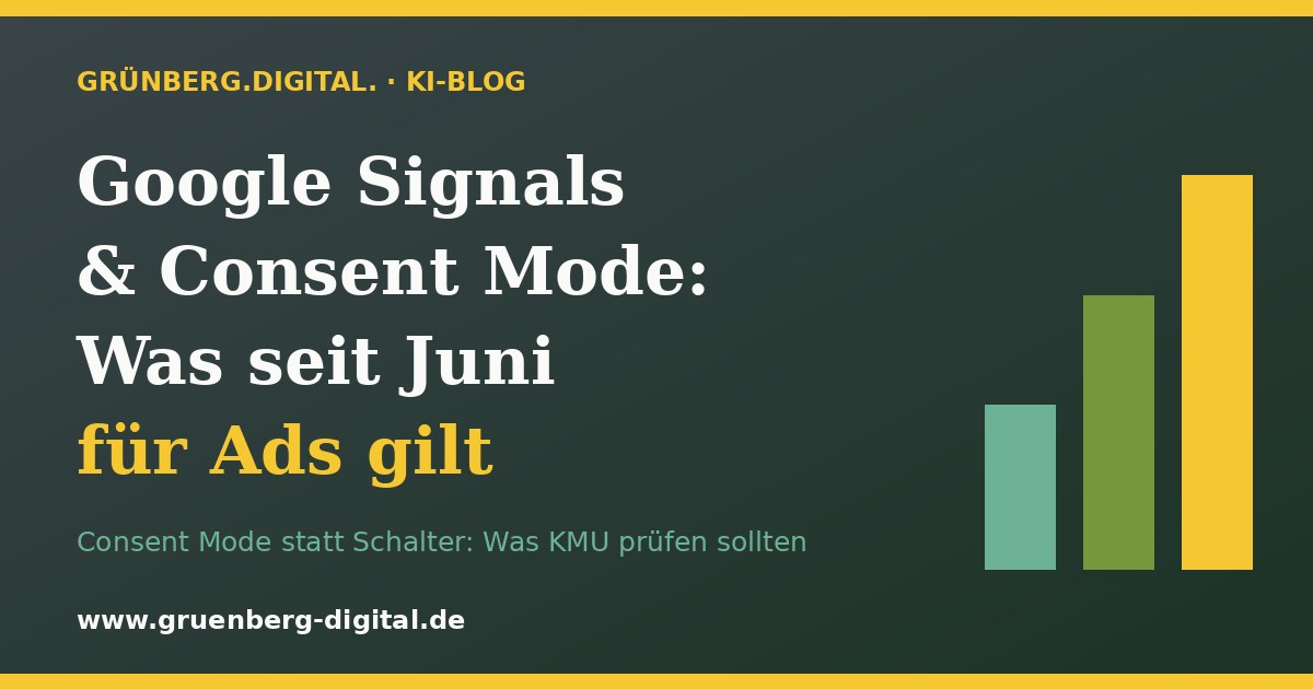 Key-Visual: Google Signals und Consent Mode – was seit Juni für Ads gilt