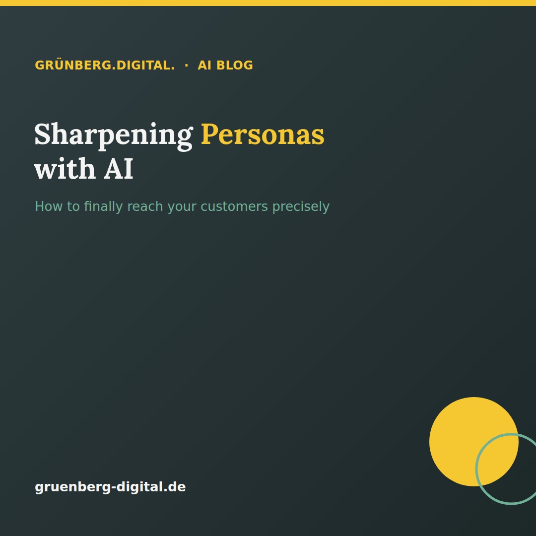 Sharpening target-audience personas with AI